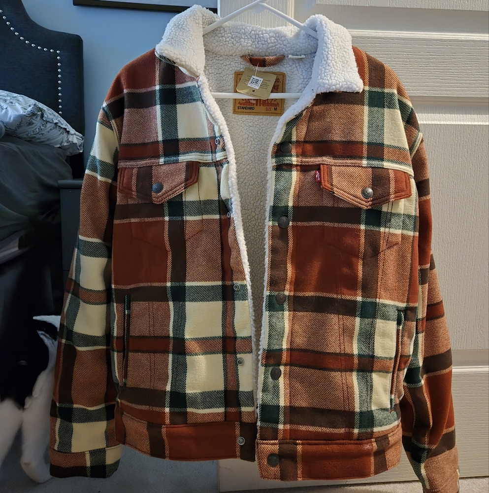 Levi's Plaid Sherpa Jacket